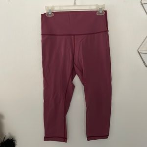 Lulu lemon dark pink leggings